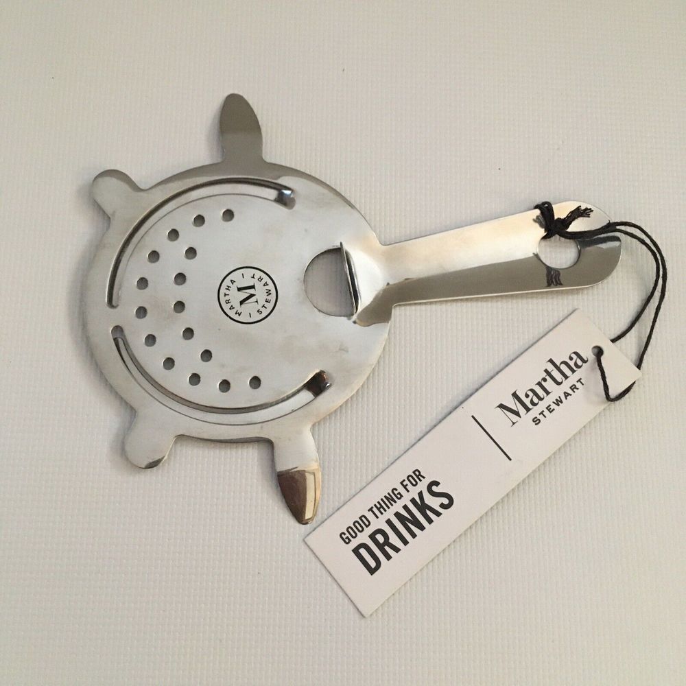 Martha Stewart Good Thing For Drinks Bar Cocktail Strainer